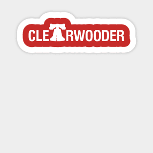 Clearwooder Liberty Bell Funny Gift Philly Baseball Tee Clearwater Sticker